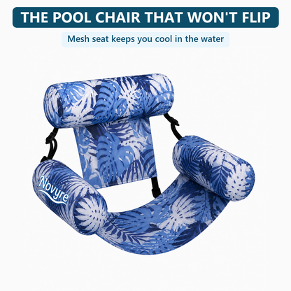 Novyre Inflatable Pool Lounge Chair, the pool chair that won't flip