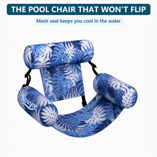 Novyre Inflatable Pool Lounge Chair, the pool chair that won't flip